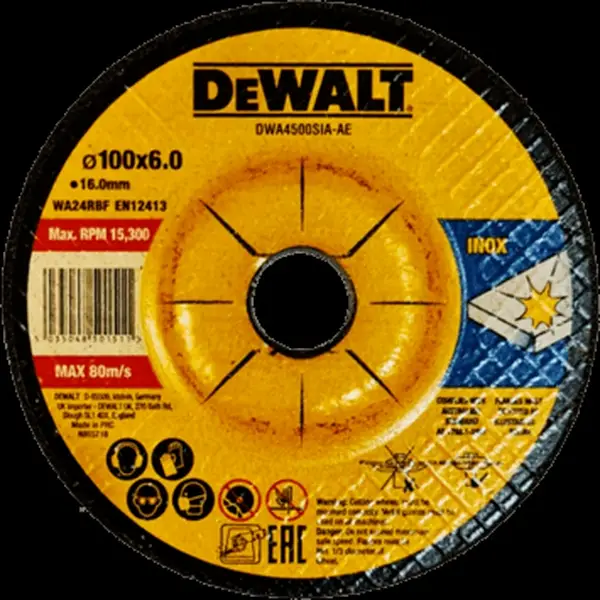 Đá mài Inox 100 x 6.0 x 16mm Dewalt DWA4500S-B1