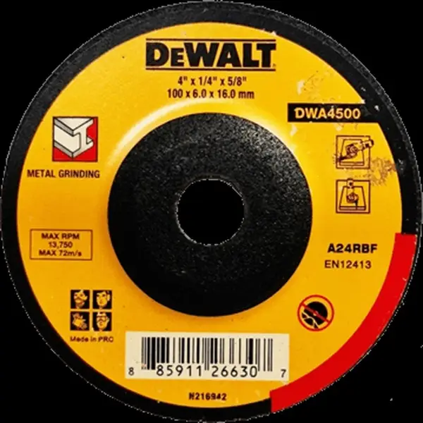 Đá mài Inox 100 x 6.0 x 16mm t27 Dewalt DWA4500SIA-AE