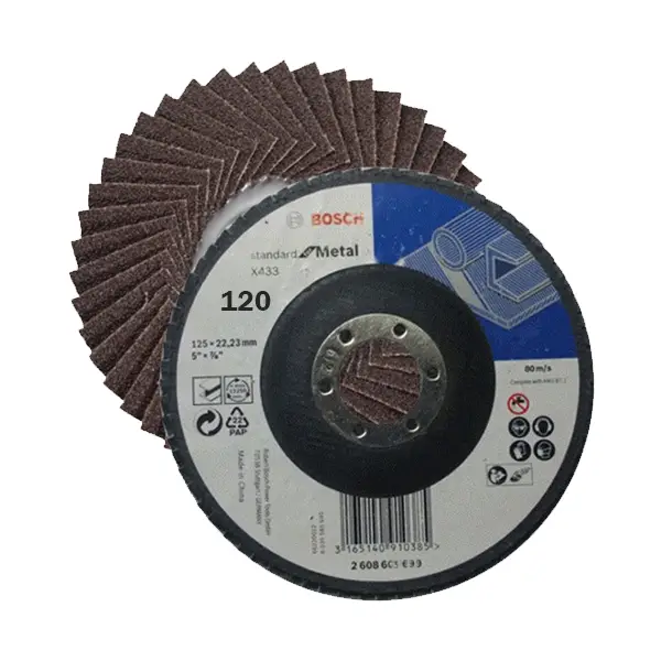 Đá nhám xếp Bosch P120 100mm 2608603703