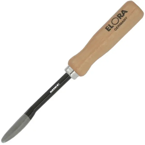 Dao cạo vòng bi ELORA 273, nạo lỗ, cán gỗ, mũi bo tròn lưỡi 2