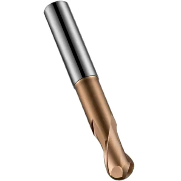 Dao Phay Cầu 2 Me Dài Carbide TiSiN Chạy Thép Tôi ~63HRC S531 Dormer