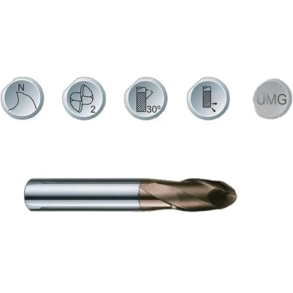 Dao phay cầu hợp kim Vertex 56HRC