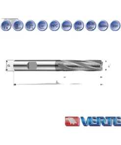 Dao phay ngón hợp kim phá thô Vertex