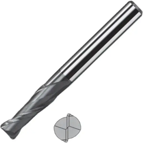 Dao Phay Phẳng Bo Góc R 2Me Carbide Không Phủ SCD2 Okazaki