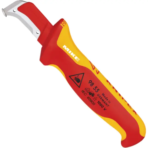 Dao rọc cáp Knipex 98 55 – Móc cong có gờ dẫn hướng