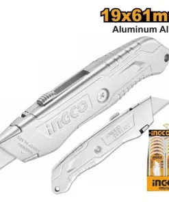 Dao Rọc Giấy 19X61Mm (Tự Khóa) HKNS11615 INGCO
