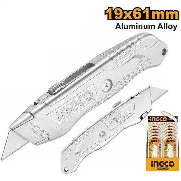 Dao Rọc Giấy 19X61Mm (Tự Khóa) HKNS11615 INGCO