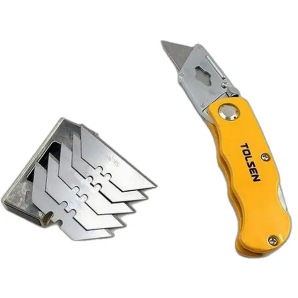 DAO RỌC GiẤY LƯỠI LIỀN (KÈM 5 LƯỠI) TOLSEN 30007