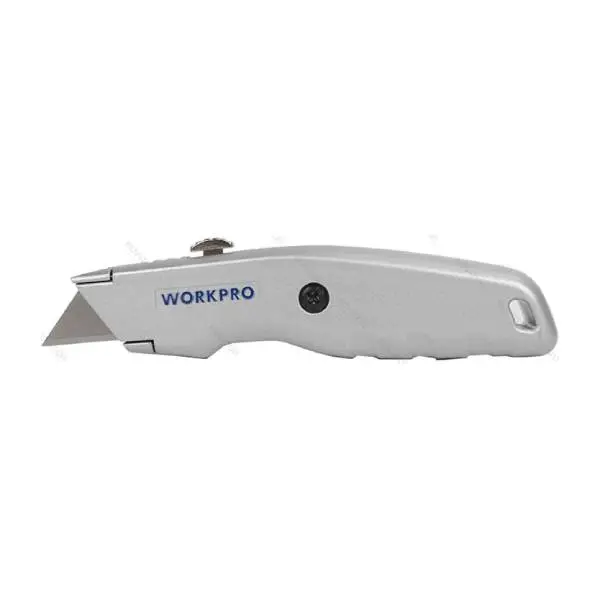 Dao tiện ích có lưỡi cắt bằng nhôm lưỡi dao có thể thu vào Workpro WP213006