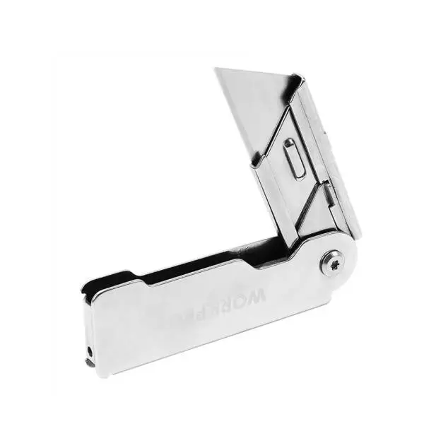 Dao tiện ích có lưỡi cắt gấp gọn cán cầm bẳng thép không gỉ Workpro WP211001