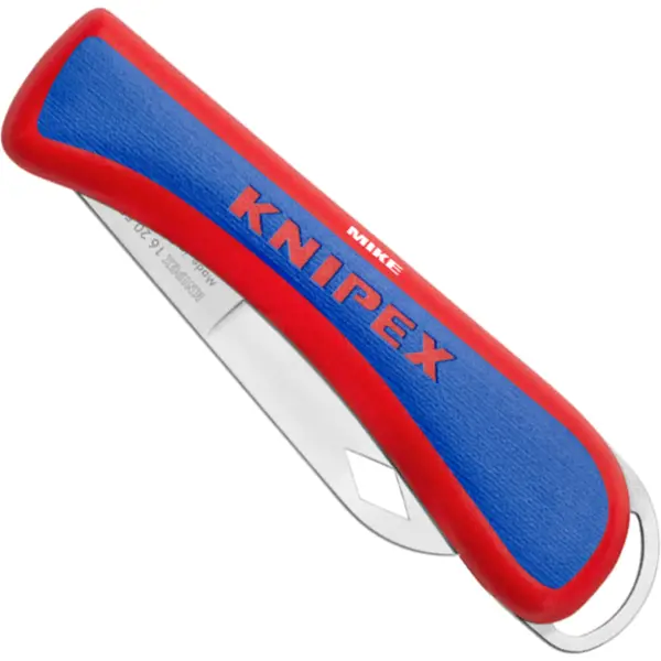 Dao xếp Knipex 16 20 50 SB – gọn gàng, sắc bén, cho thợ điện