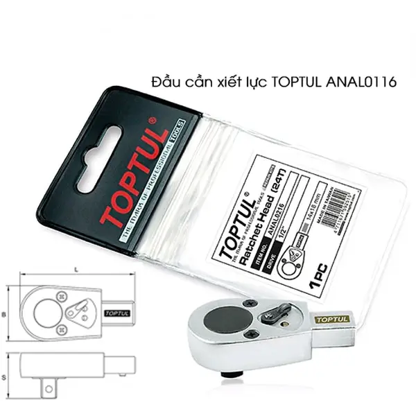 Đầu cần cân lực TOPTUL ANAL0116