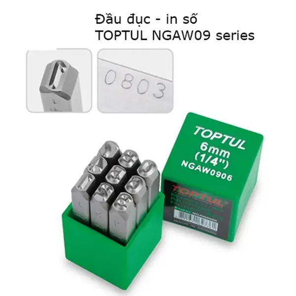 Đầu đục số 9 chi tiết TOPTUL NGAW0903