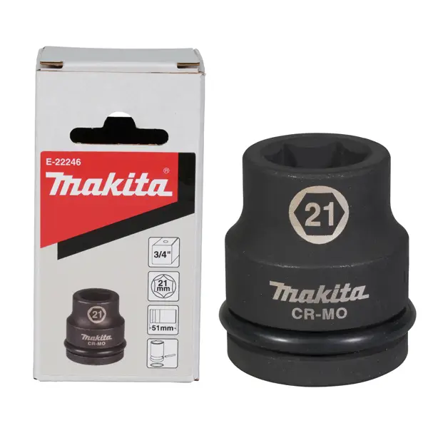 Đầu túy cho máy siết bu lông 3/4 inch Makita E-22246 (21x51mm)