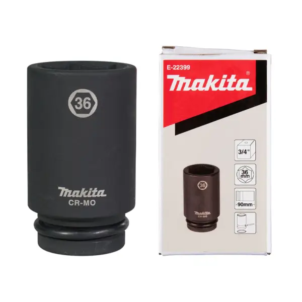 Đầu túy cho máy siết bu lông 3/4 inch Makita E-22399 (36x90mm)