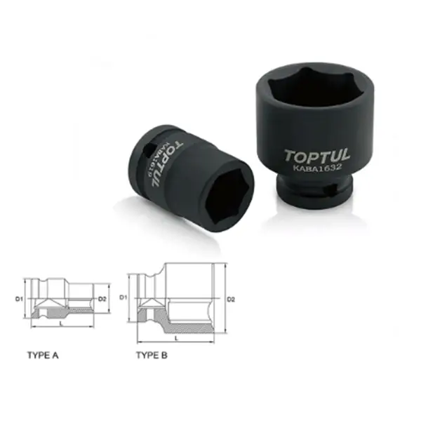 Đầu tuýp 1/2 inch TOPTUL KABA1613 (13mm)