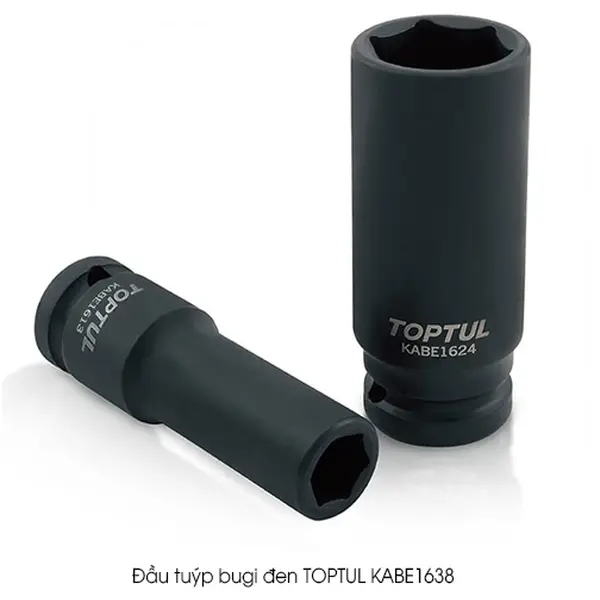Đầu tuýp bugi đen TOPTUL KABE1638
