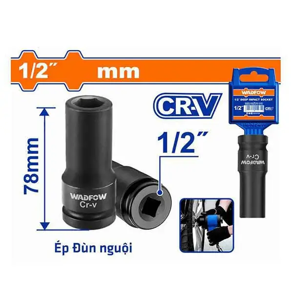 Đầu tuýp dài 13mm Wadfow WMS3213