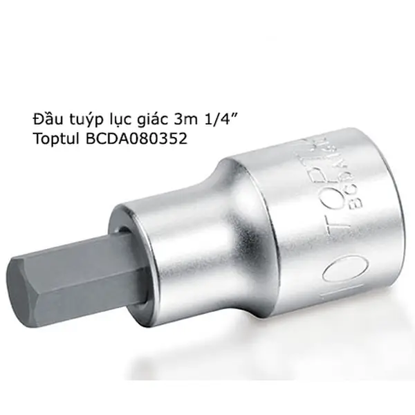 Đầu tuýp lục giác dài 3mm TOPTUL BCDA080352