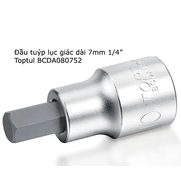Đầu tuýp lục giác dài 7mm TOPTUL BCDA080752