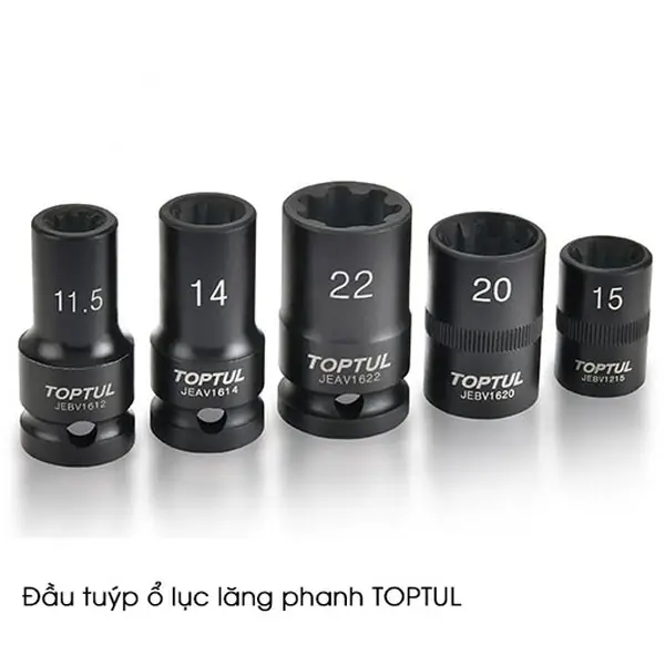 Đầu tuýp ổ lục lăng phanh TOPTUL JEBV1612