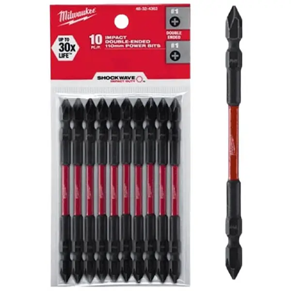 Đầu vặn vít dài Milwaukee (PH1-110mm) (bộ 10 mũi)