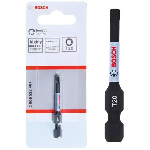 Đầu vặn vít T20 Power Bit (1 đầu), 1pc - MỚI Bosch 2608522487