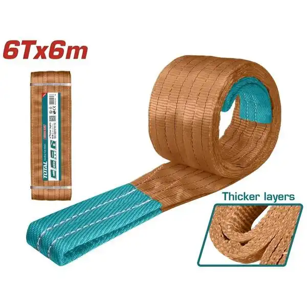 Dây cáp vải cẩu hàng nâu 6Tx6m THTWS0606 TOTAL