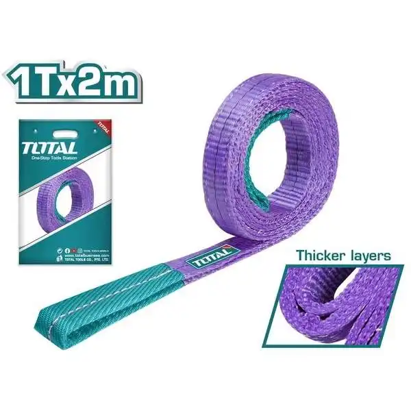 Dây cáp vải cẩu hàng tím 1Tx2m THTWS0102 TOTAL