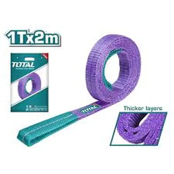 Dây cáp vải cẩu hàng tím 1Tx2m Total THTWS0102