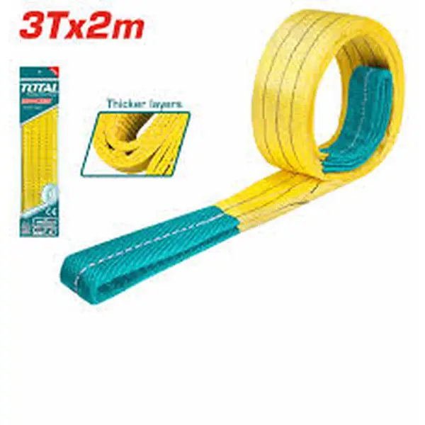 Dây cáp vải cẩu hàng vàng 3Tx2m Total THTWS0302