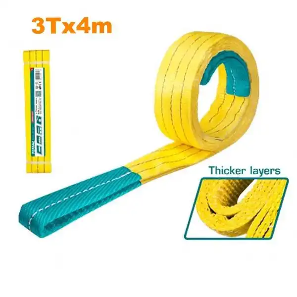 Dây cáp vải cẩu hàng vàng 3Tx4m THTWS0304 TOTAL