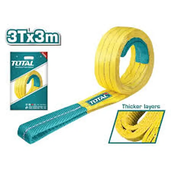 Dây cáp vải cẩu hàng vàng 3Tx4m Total THTWS0304