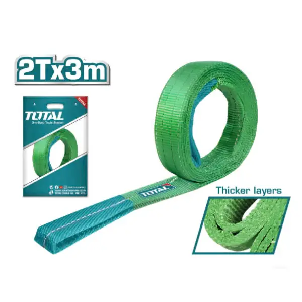 Dây cáp vải cẩu hàng xanh lá 2Tx3m TOTAL THTWS0203