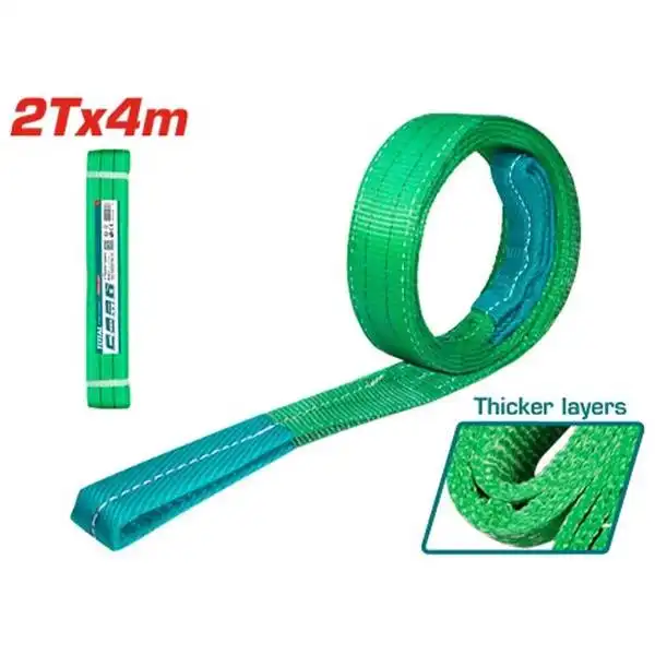 Dây cáp vải cẩu hàng xanh lá 2Tx4m THTWS0204 TOTAL