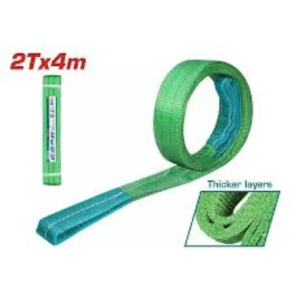 Dây cáp vải cẩu hàng xanh lá 2Tx4m Total THTWS0204