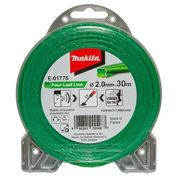 Dây cước cắt cỏ, xanh lá 30Mx2.0mm Makita E-01775