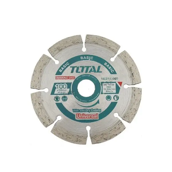 Đĩa cắt gạch khô có phủ hợp kim nhân tạo Total TAC2111003-1 100x20mm