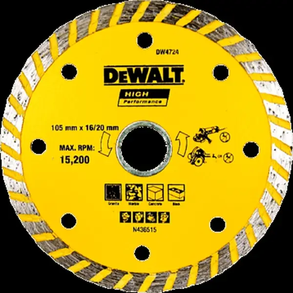 Đĩa cắt gạch kim cương 105 x 1.3mm siêu mỏng - Dewalt DW4724UT-B1