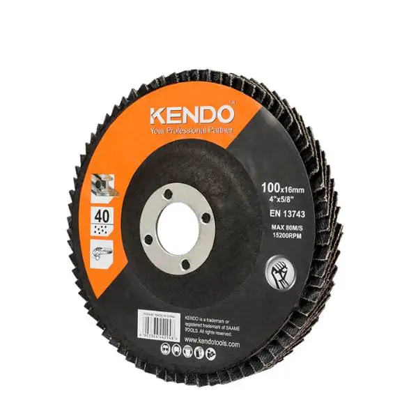 Đĩa nhám xếp Ø100×16mm×80# Kendo 75908041