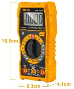 Đồng Hồ Đo Điện Vạn Năng (2000 Số Đếm) DM2002 INGCO