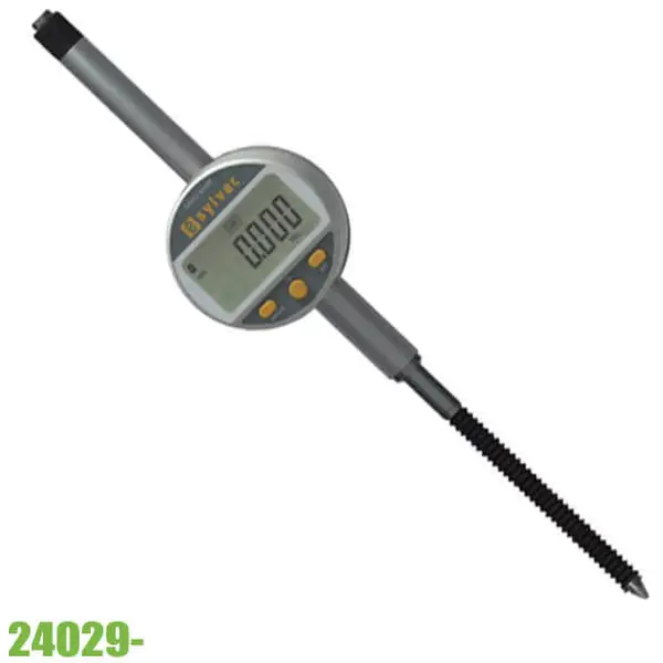 Đồng hồ so điện tử 24029, chân thẳng model 2021, chuẩn IP67