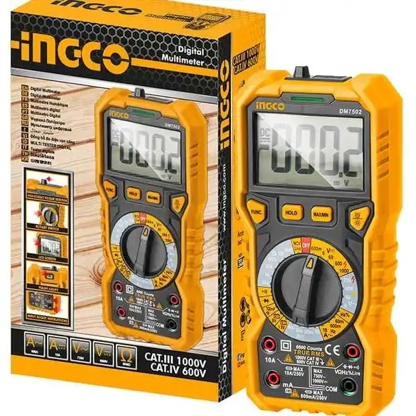 Đồng Hồ Vạn Năng Kỹ Thuật Số (6000 Số Đếm) DM7502 INGCO