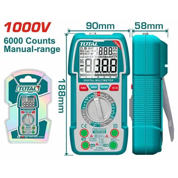 Đồng hồ vạn năng kỹ thuật số Total TMT5310002