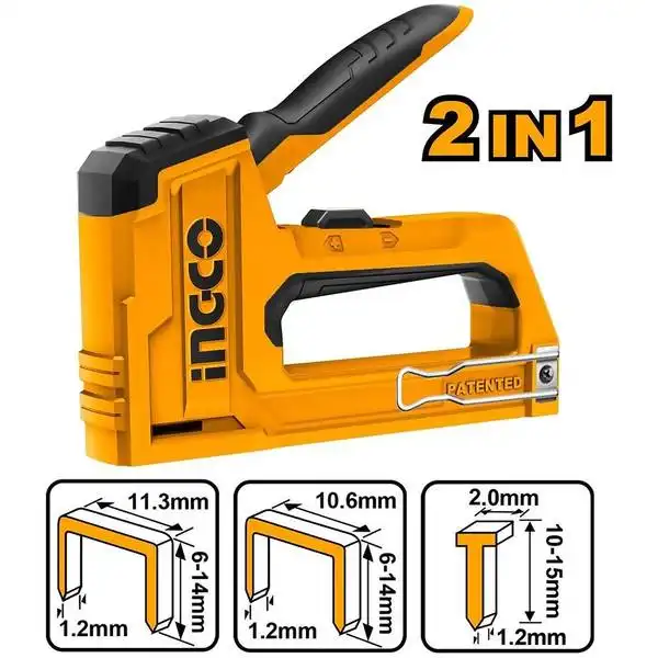 Dụng Cụ Bấm Đinh Ghim 6-14Mm 2 Trong 1 HSG1406 INGCO