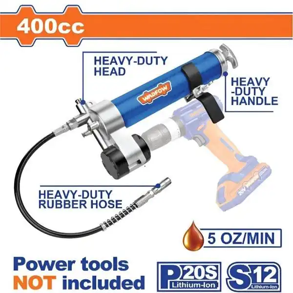 Dụng Cụ Bơm Mỡ Sử Dụng Máy Khoan Pin Có Giá Đỡ 400Cc WGG5540 WADFOW