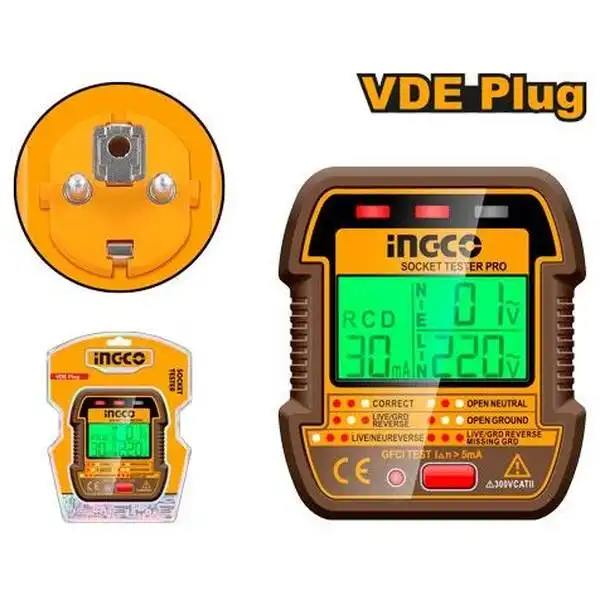 Dụng Cụ Kiểm Tra Ổ Cắm Vde HESST30011 INGCO