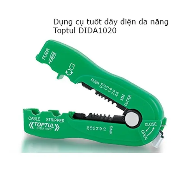 Dụng cụ tuốt dây điện đa năng TOPTUL DIDA1020