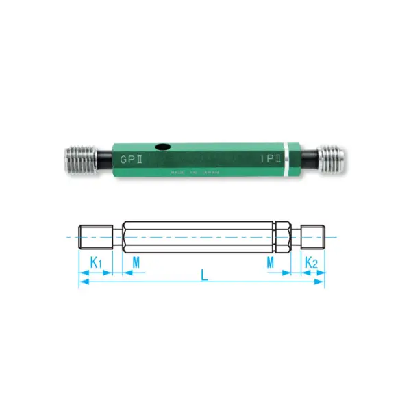 Dưỡng kiểm ren trong 2 đầu Go-Nogo M6 x P1.0 Niigata Seiki GPIP2-0610