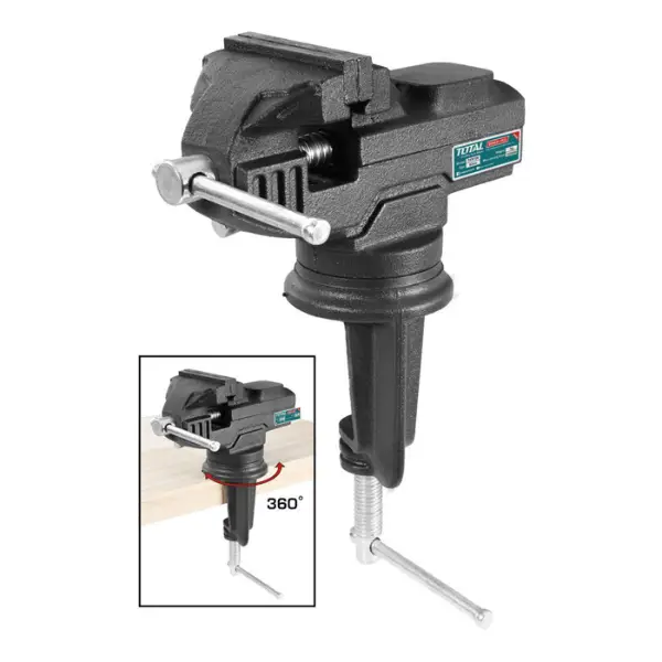 Ê tô kẹp mâm xoay kẹp bàn Total THT6126 60mm